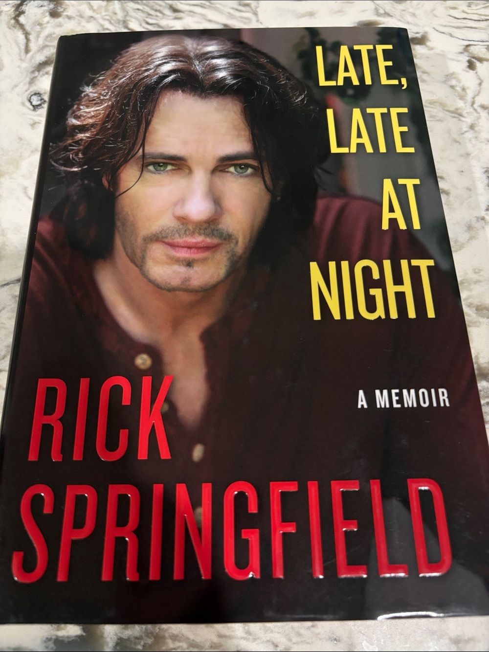 Book Rick Springfield a memoir late late at night